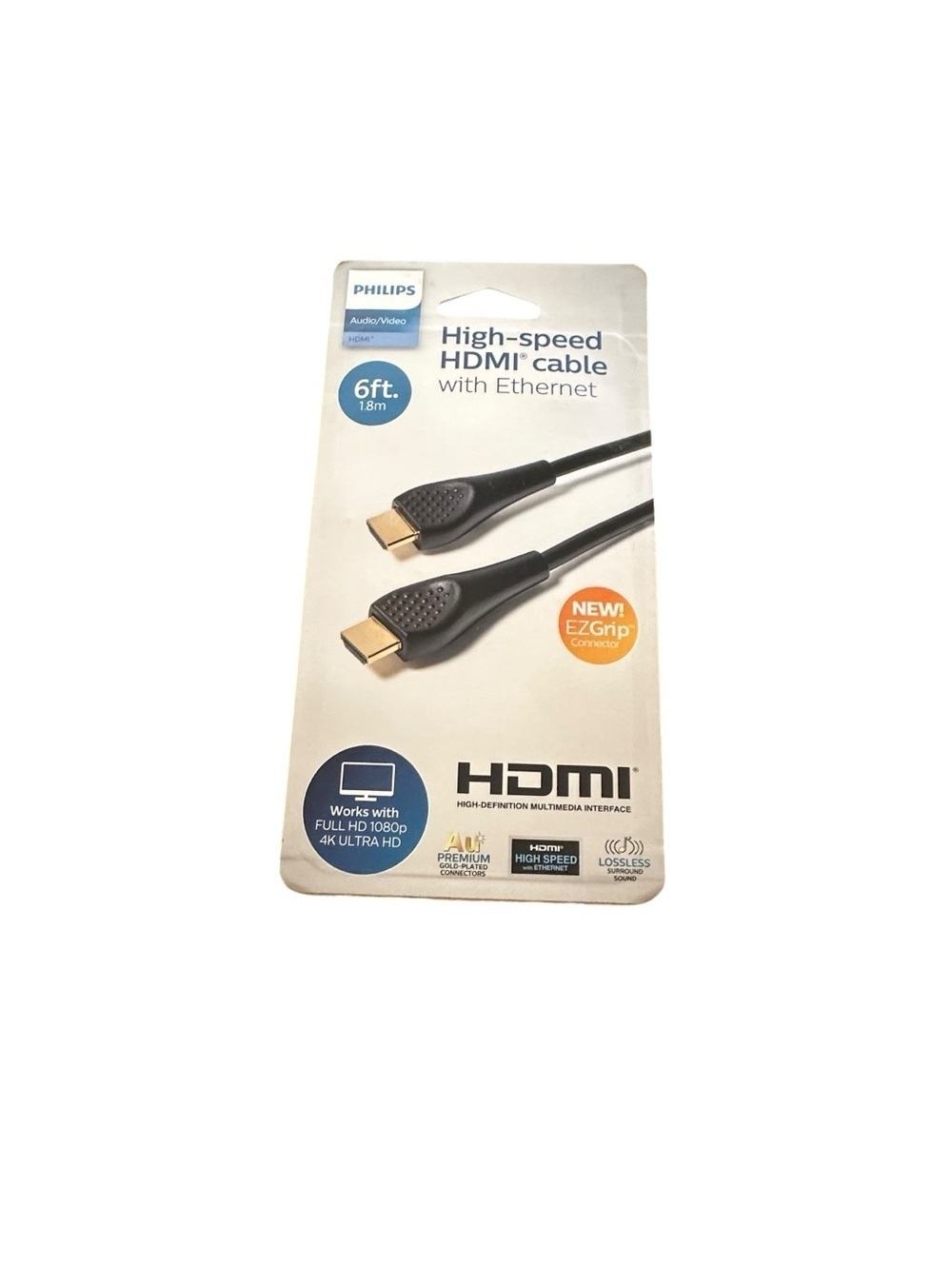 Philips Black HDMI Cable with Ethernet